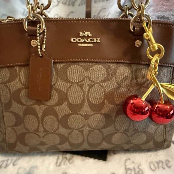 Coach Mini Brooke Carryall in signature canvas Style No. F26139 with straps EUC - Picture 3 of 16